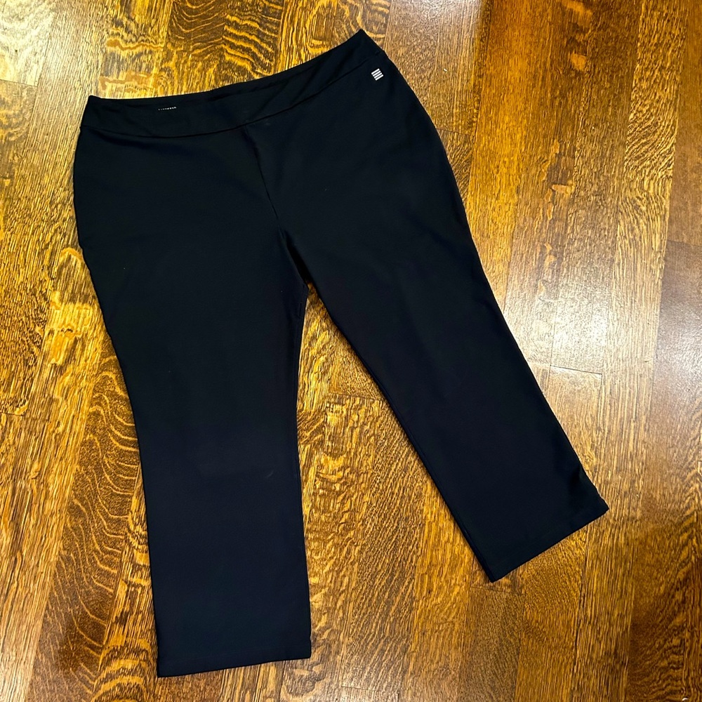 Lands End 3X Womens Stretch Black Plus Size Pants